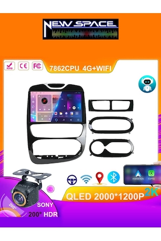 Renault Clio 4 Android 2016-2019 Uyumlu 6gb Ram 128gb Rom Carplay Multimedya