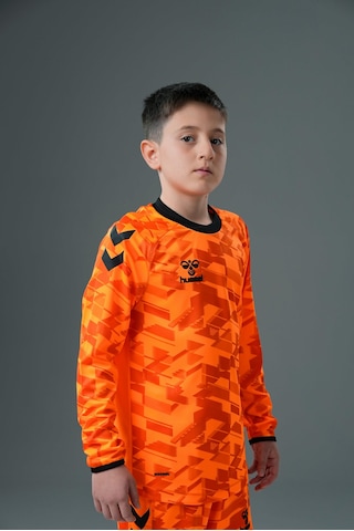Hummel Line Kaleci Tek Üst Forma Neon Turuncu Çocuk