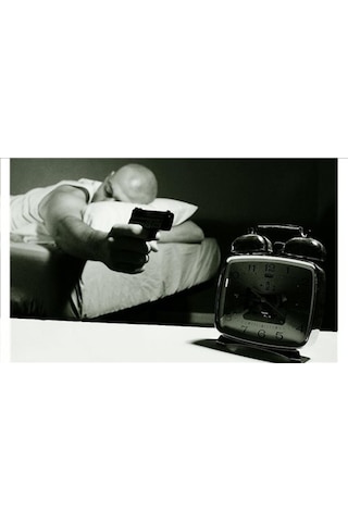 Uzaktan Tabancalı Alarm Saat Lcd Ekran Gun Alarm Clock