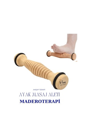 Maderoterapi Ayak Roller Ayak Altı, Baldır 2 Li Set Masaj Aleti