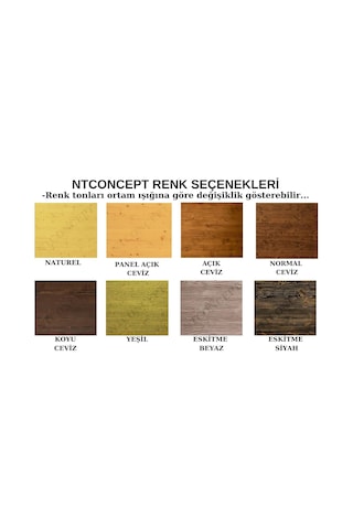 Ntconcept White Doğal Ağaç Çekmeceli Keson -ntmak78345k Diğer