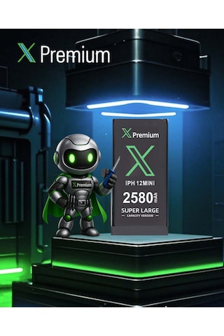 Xpremium Apple Uyumlu iPhone  12 Mini Batarya Pil Süper Yüksek Kapasiteli Güçlendirilmiş 2580 Mah