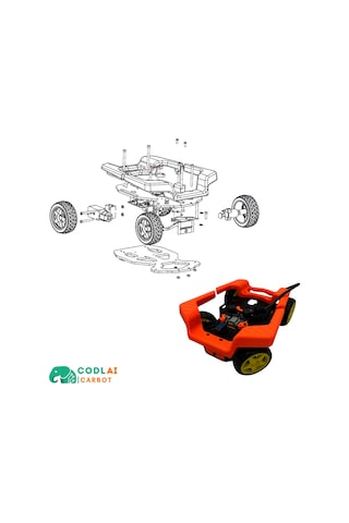 Codlaı Carbot Eco 3d Baskılı Programlanabilir Robotik Araba Seti - Otonom Araç Stem Kiti
