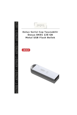 Delux Serisi Cep Taşınabilir Dosya Dk01 128 Gb Metal Usb Flash Bellek