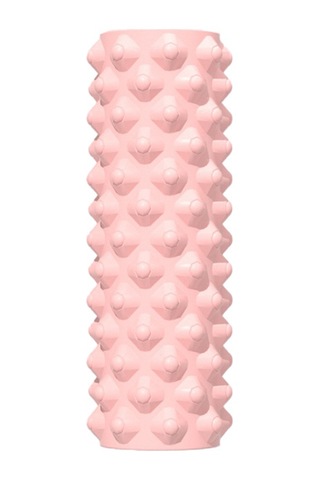 Anjiexun Yoga Direği Mini Egzersiz Aleti Spor Salonu Köpük Silindiri Egzersiz Boyun Masajı Pembe