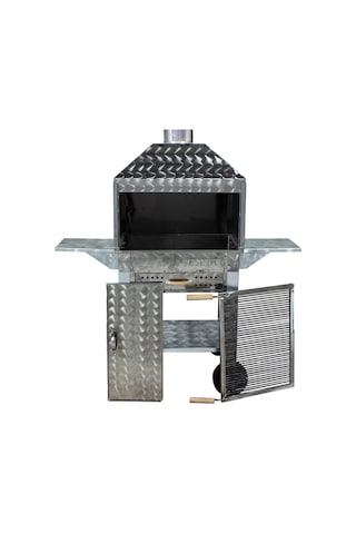 Metehan MTH-204 Davlumbazlı - Kanatlı - Çekmeceli - Maltız Izgaralı Mangal