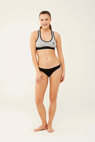 U.S. Polo Assn. Kadın Siyah - Beyaz - Ten - Beyaz - Ten 5 Li Brazilian Slip 67007 Beyaz