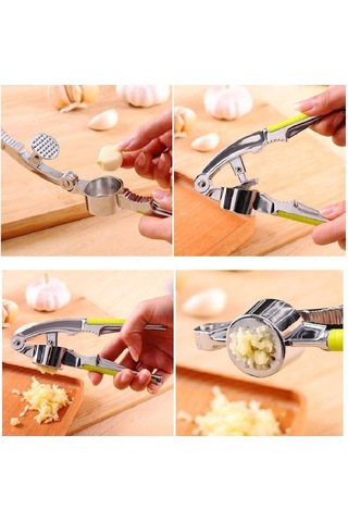 Sones Çok İşlevli Paslanmaz Çelik Sarımsak Presleri Sarımsak Sıkma Aleti Kırıcı Sarımsak Zencefil Rende Fındık Kırıcı Mutfak Aleti