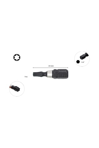 Ceta Form T15 X 25 Mm Darbeli Torx Bits Uç Cb/807tm