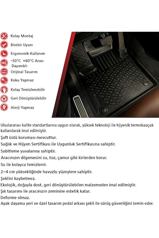 Skoda kamiq 3d havuzlu paspas 2019+ Rizline