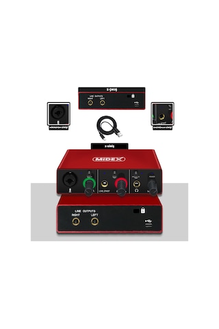 Midex Glx Paket-1 Ekonomik Home Stüdyo Ekipmanları Kayıt Seti