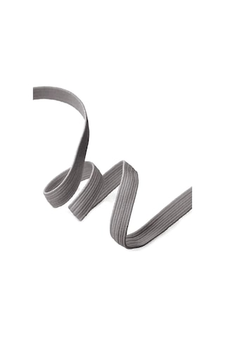 Koyu Gri 20 Mm 5 Mt Dayanıklı Sert Yassı Elastik Şerit Lastik