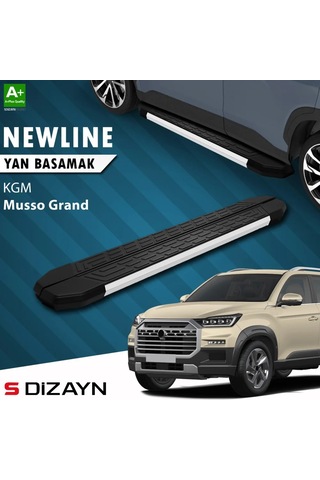 S-dizayn Kgm Musso Grand Newline Aluminyum Yan Basamak 213 Cm 2026 Üzeri A+ Kalite