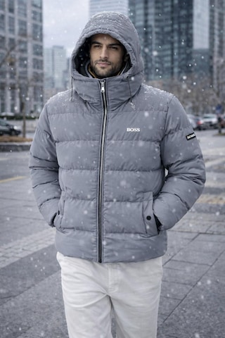 Hugo Boss Erkek Kışlık Mont Gri