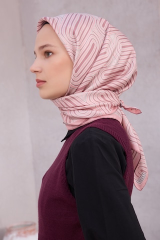 Belli Twill İpek Eşarp 4209-03 Pudra Pembe Pudra - Pembe