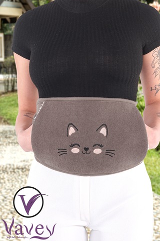 Yeni Nesil Sıcak Soğuk Regl Kemeri Kedicik Kahve