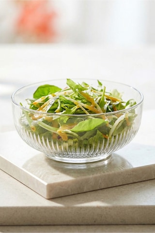 Lav Tokyo Cam Salata Kasesi Tekli Ekstra Büyük 2600 ml Yuvarlak (Sunum Kasesi , Hazırlık Kasesi)