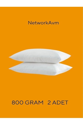 2 Adet 800 Gram Gold Serisi Nano Jel Yastık Beyaz