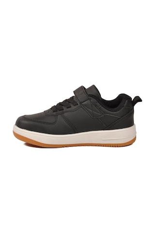 Siyah Cırtlı Unisex Çocuk Spor Ayakkabı Follow 0914 F