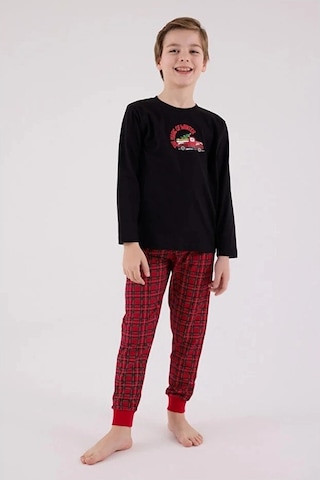 Arnetta Erkek Çocuk Siyah Pijama Takımı 3515-s Siyah