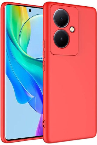 Vivo V29 Lite 5g Kılıf Zore Mara Lansman Kapak Kırmızı