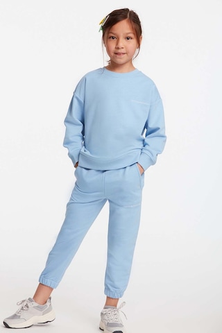 Grımelange Jabor Kız Çocuk Nakışlı Bisiklet Yaka Comfort Mavi Eşofman Takımı Mavi