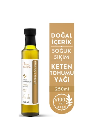 Onka Farma Keten Tohumu Yağı 250 ML Onka Farma Keten Tohumu Yağı 250 ML