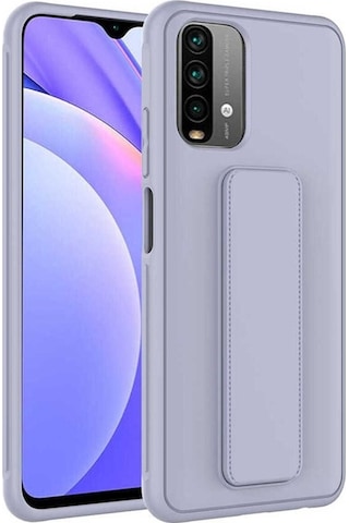 Xiaomi Poco M5s Kılıf Zore Qstand Kapak Gri