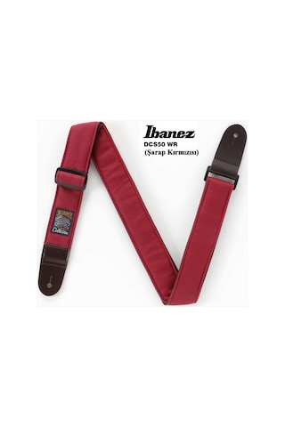 Ibanez Dcs50-wr Designer Collection Straps - Wine Red Gitar Askısı