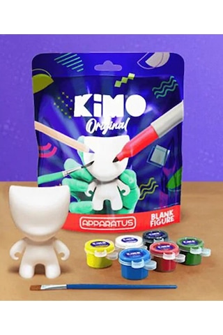 Apparatus Kimo Original Km-5003, Kimo Boyama Seti Figür Üretme Oyunu Çiz Boya Giydir Zeka Oyunu