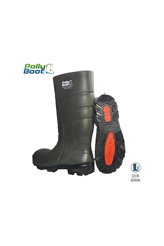 Pollyboot Vega 49 Numara Çelik Burunlu Çizme Poliüratan N11.51