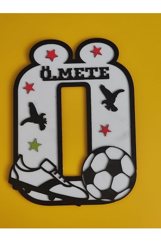 Çocuk Odası İçin Baş Harfine Göre Hazırlanacak Kapı Veya Duvar Süsü Kişiye Özel Isim Yazılı 30 Cm 28