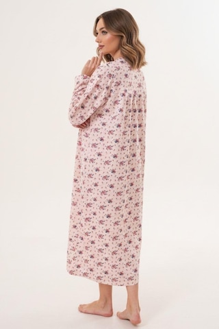 Mecit Pijama Mecit 6205 Pudra Büyük Beden Kadın Gecelik Pudra