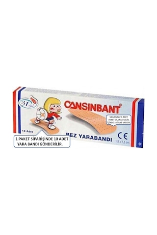 Cansınbant Bez Yara Bandı 10 Adet