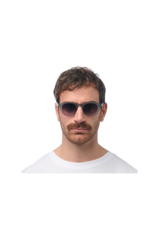 Okkia Milano Unisex Güneş Gözlüğü Transparan Gri / Lens: Siyah Gradyan Gri