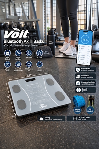 Voit BLT5000 Bluetooth Akıllı Baskül