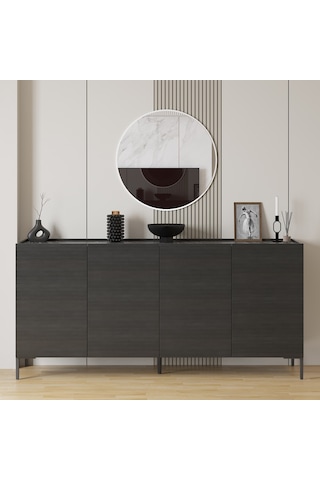 Sephia Yemek Odası Aynası Yuvarlak - Diamond Beyaz 72x2x72 Cm
