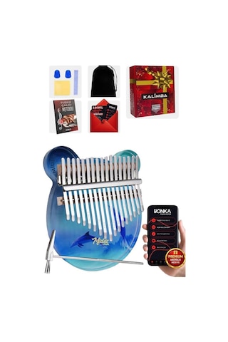 Midex Klx-650 Okyanus Cam Kalimba 17 Tuşlu Full Set