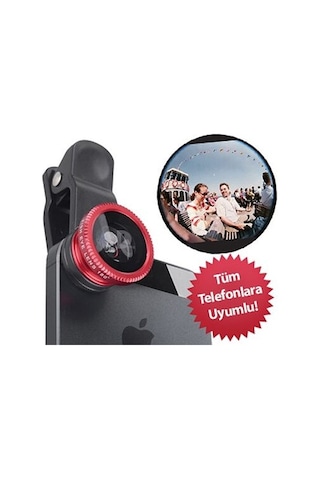 Balık Gözü Cep Telefonu Lensi Tüm Modellere Uyumlu Evv-81355