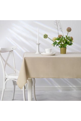 Schafer Home Bianca Keten Polyester Masa Örtüsü 160x250-krem