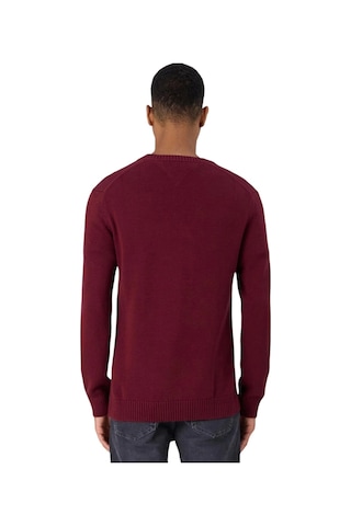 Tommy Hilfiger Tjm Slım Essntls C-neck Sweater Erkek Bordo Kazak Dm0dm18370vlp Mor
