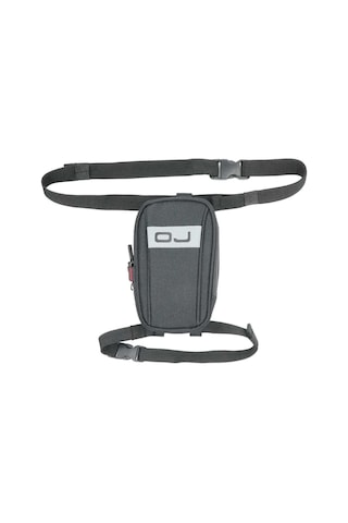 Oj Mini Track Motosiklet Bacak Çantası Siyah