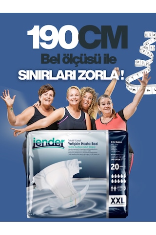 Bel Bantlı Hasta Bezi 2xl 20'li 2XL
