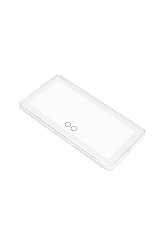 Pazly Araba Güneşlik Ayna Usb Şarj Edilebilir Kozmetik Makyaj Aynası 3 Işık Modlu Dokunmatik Ekran - Beyaz, Renk: Mavi