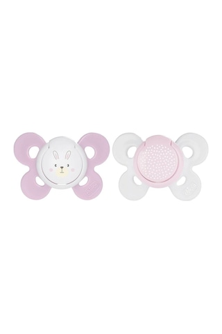 Chicco Physio Comfort Silikon Emzik 2li 0+ Ay Kız Beyaz