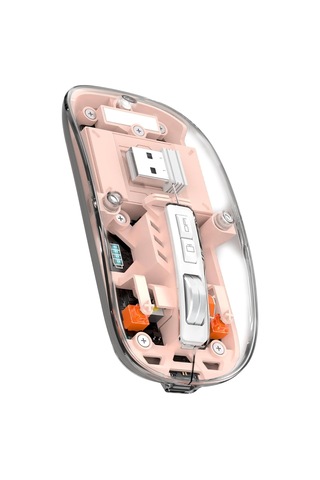 Sessiz Şeffaf Tasarım Zarif Ev Ofis Oyuncu Hem Bt Hem Dongle İle Kullanılabilir Mouse Telefon Pc Diğer