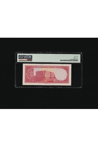 2.5 Tl 2 1/2 İki Buçuk Türk Lirası Pmg 64 Choice Unc Çil P 152a 1957 S/n Z42 80261 / 5.. Emisyon