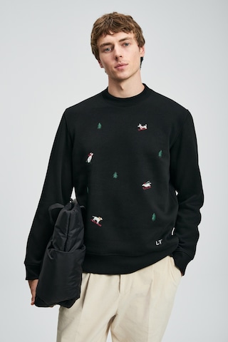 Lufian Noel Erkek Sweatshirt Siyah Siyah 112030188100100 Siyah