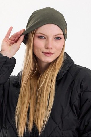 Butikgiz Termal %100 Pamuklu Soft 2 Stil 1 Arada Bere Premium Cuts Serisi Haki