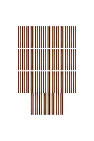 Midex Orf-bt-25brw-50x Kahverengi Ritim Çubuğu Paketi 25 Cm Karbon Fiber Örf Aletleri Seti Toptan Paket Tek Renk 50 Çift